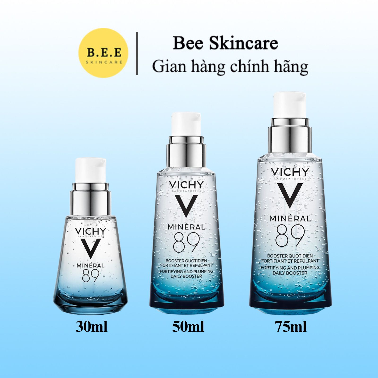 Serum Vichy Mineral 89 Phục Hồi, Dưỡng Da Trắng Hồng Bee Skincare