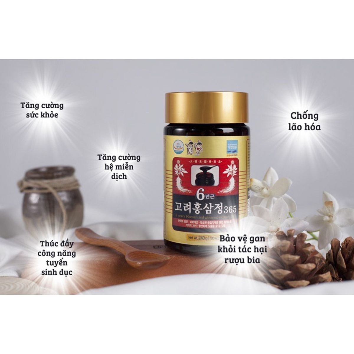HỘP 2 HŨ CAO HỒNG SÂM 6 NĂM - 365