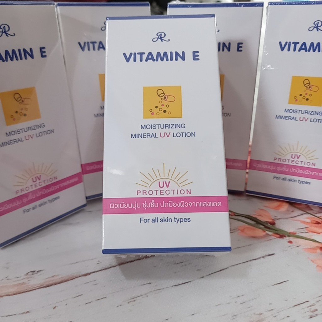 [mẫu mới-chuẩn Thái] Kem chống nắng Vitamin E Aron Thái Lan tuýp
