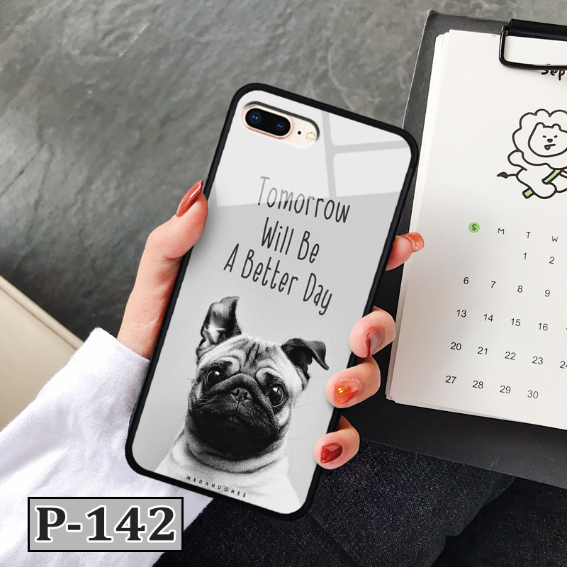 Ốp điện thoại IPHONE 8 PLUS - lưng kính in hình 3D