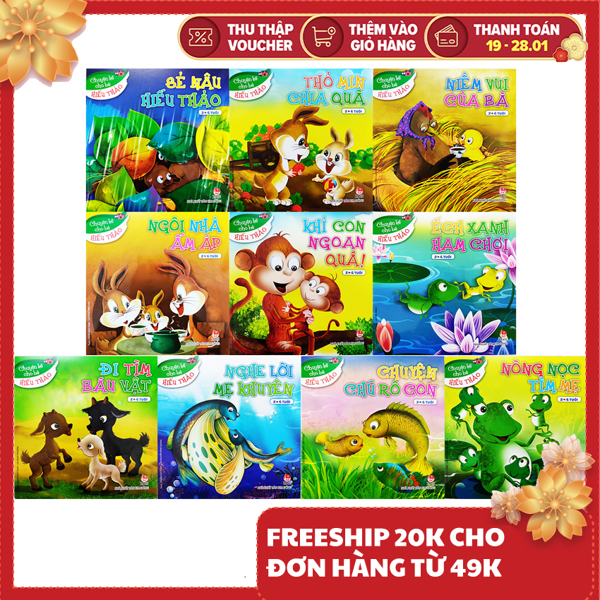 Sách cho bé - Chuyện Kể Cho Bé Hiếu Thảo ( Trọn Bộ 10 Cuốn)