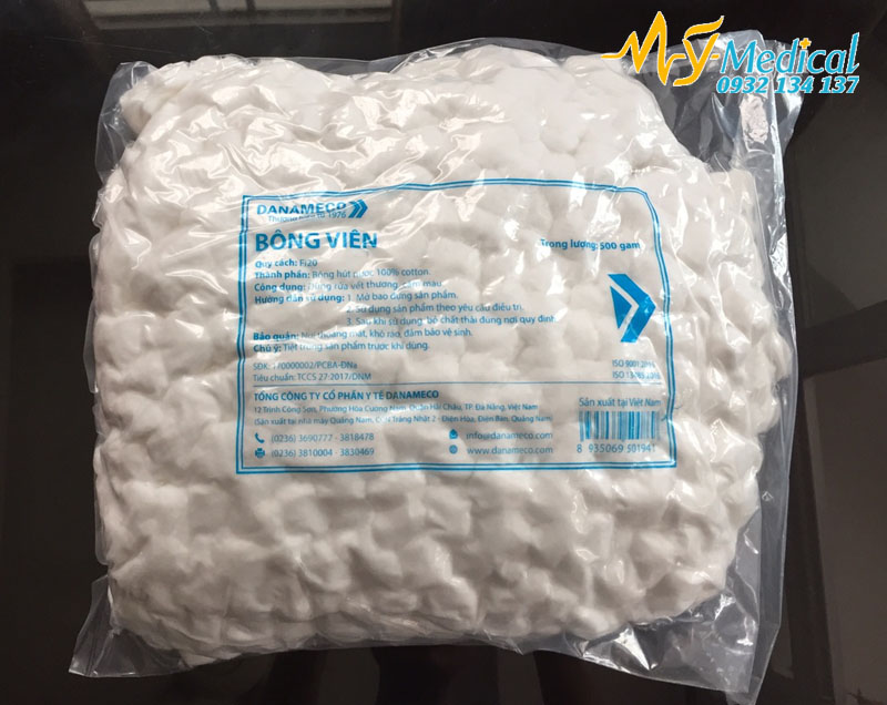 Bông gòn viên y tế Danameco 500 gr