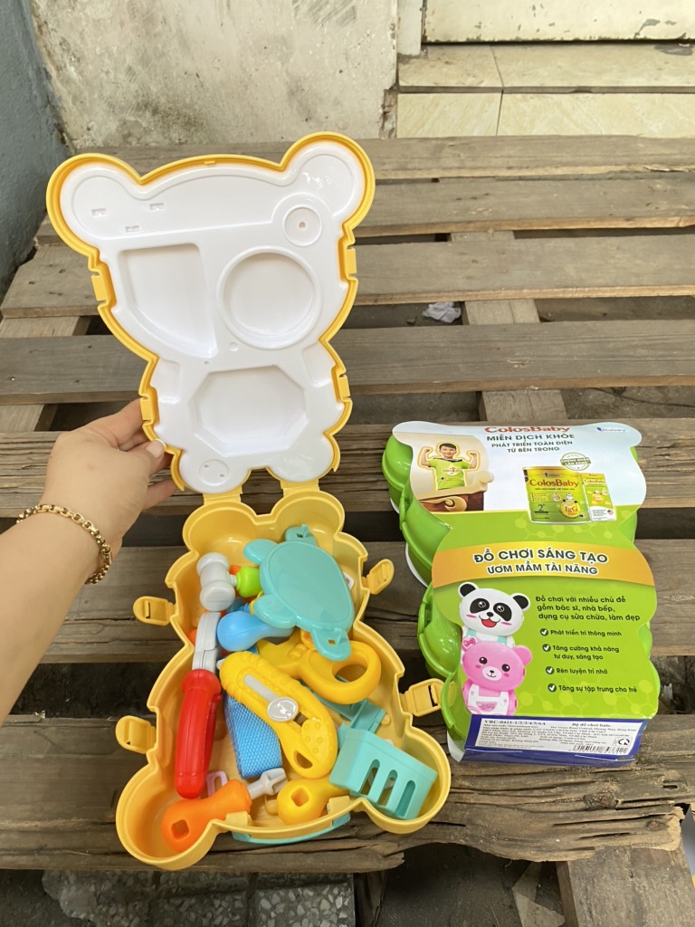 Đồ chơi balo gấu cho bé hkm Vitadairy