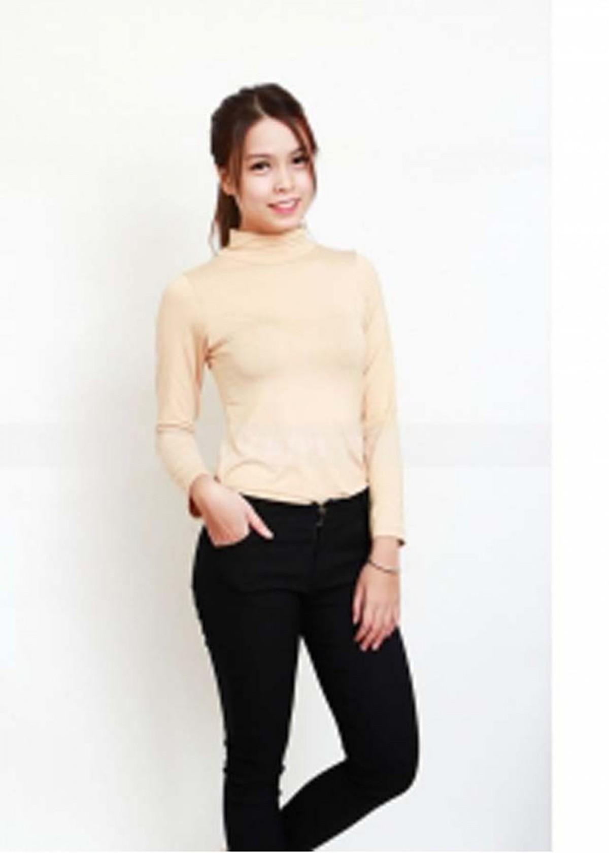 Áo giữ nhiệt cổ lọ lót nỉ