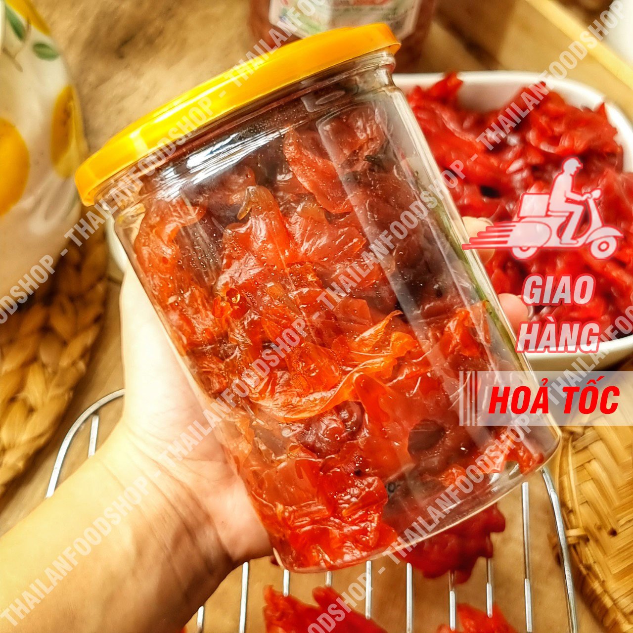 Mứt Hoa Hồng Đà Lạt (Mứt Hibiscus) - Lon 300gr