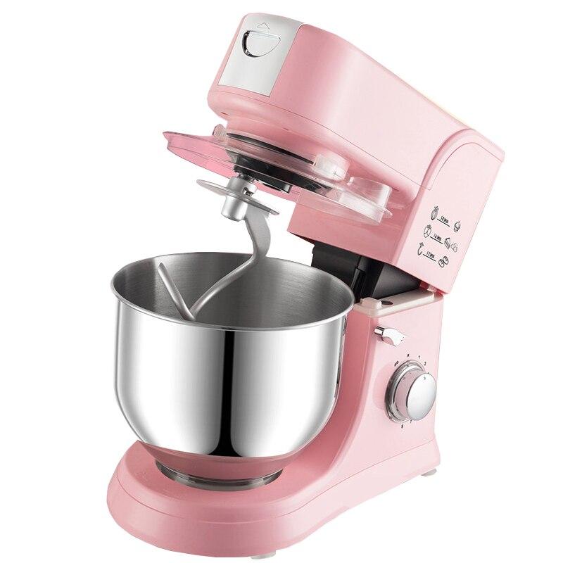 1000W 5.5L Stainless Steel Bowl 6-speed Kitchen Food Stand Mixer Cream Egg Whisk Blender Cake Dough Bread Mixer Maker Machine