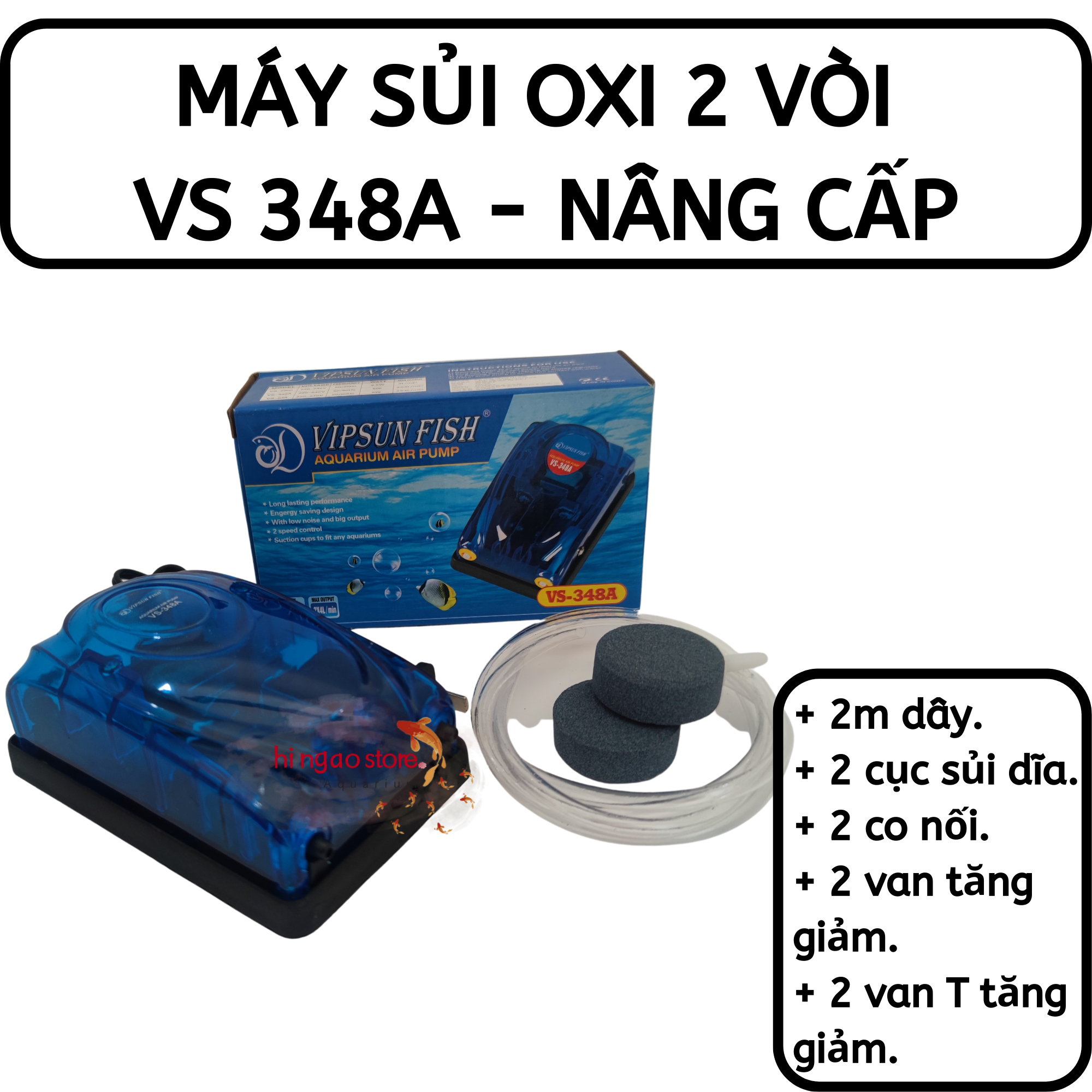 [Valve-effervescent] vipsun fish oxygen pusher-oxygenator, oxygenator-fish accessory | Hingaostore.