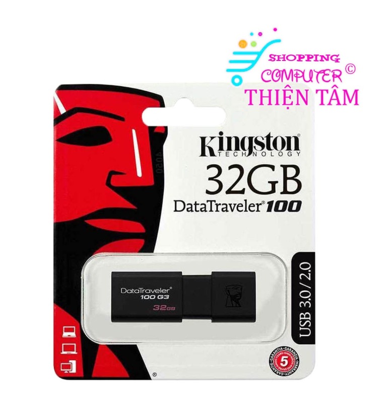 Bảng giá USB Kingston 32GB 3.0 DT100G3 Computer Thiện Tâm Bảo Hành 24 tháng Phong Vũ