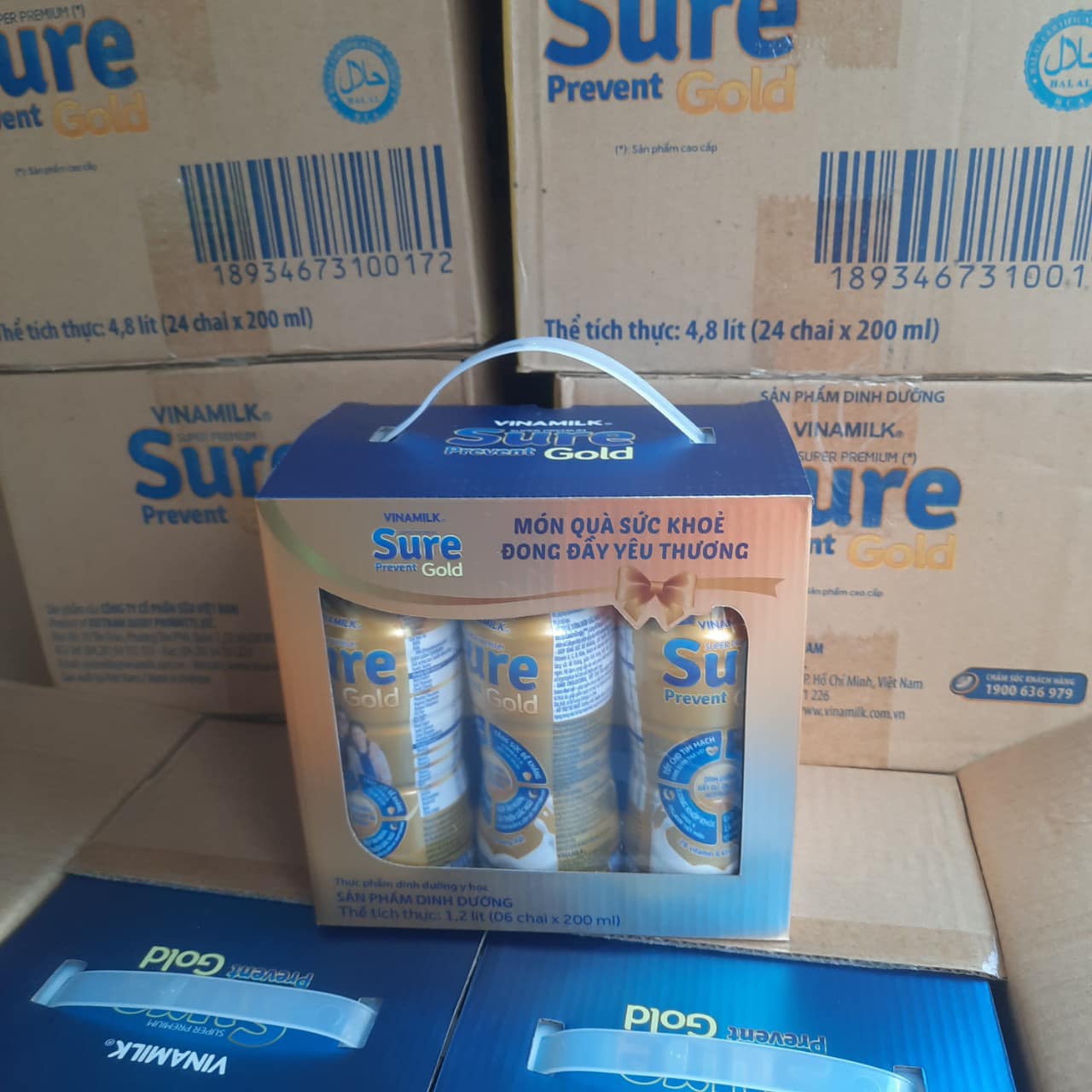 Thùng 24 Chai sữa Bột Pha Sẵn Sure Prevent Gold 220ml
