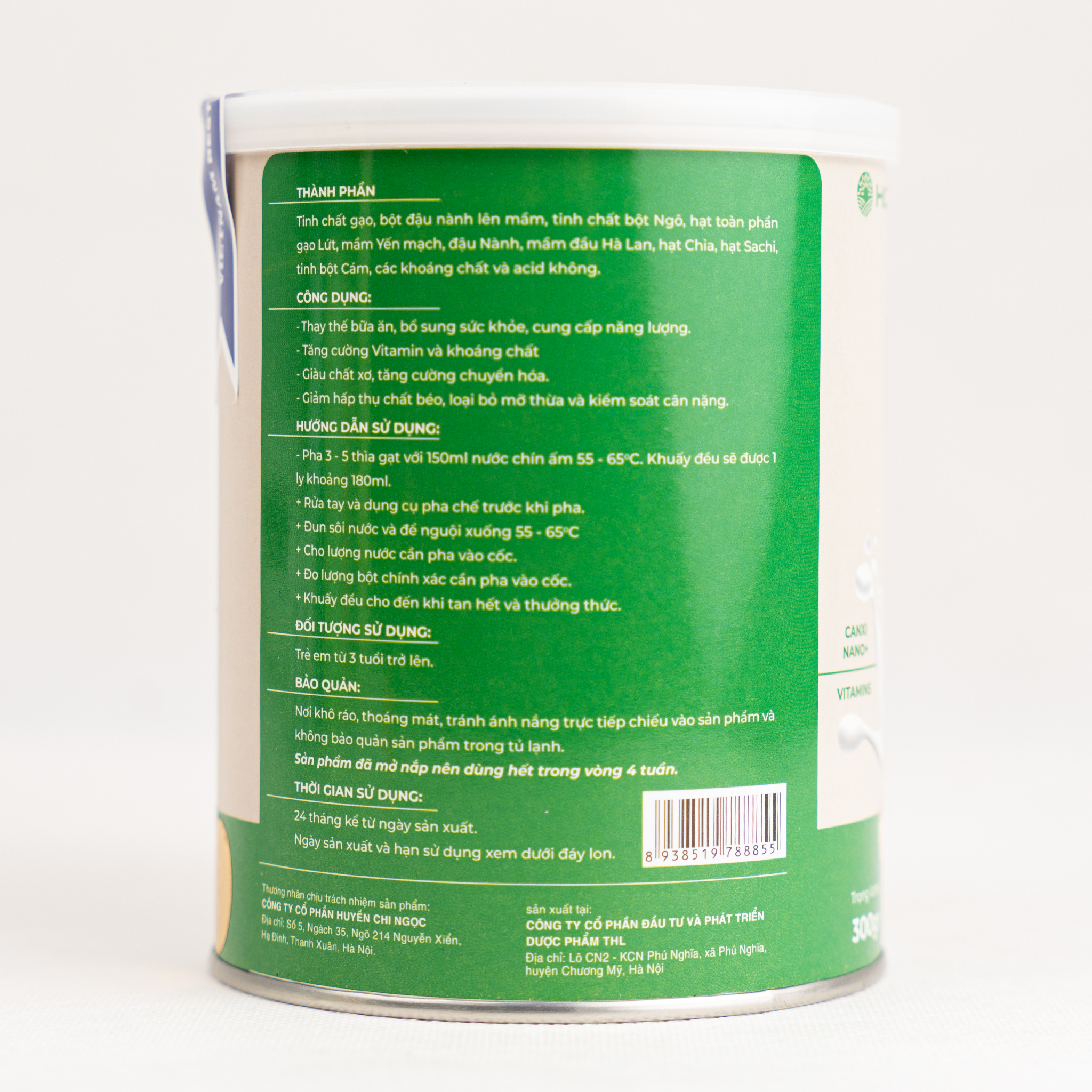 Sữa hạt dinh dưỡng Hogi (lon x 300g)