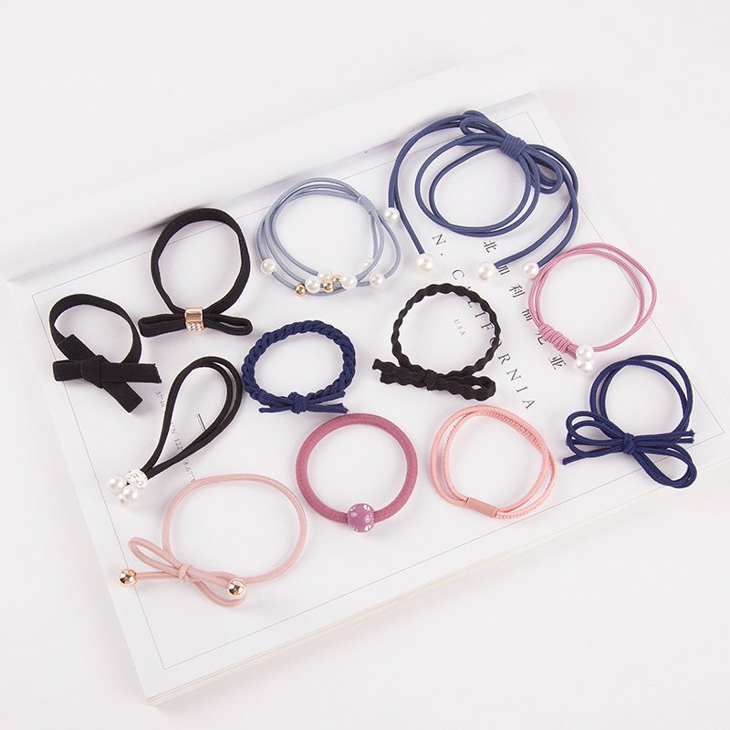 hộp 12 dây cột tóc hàn quốc cực xinh