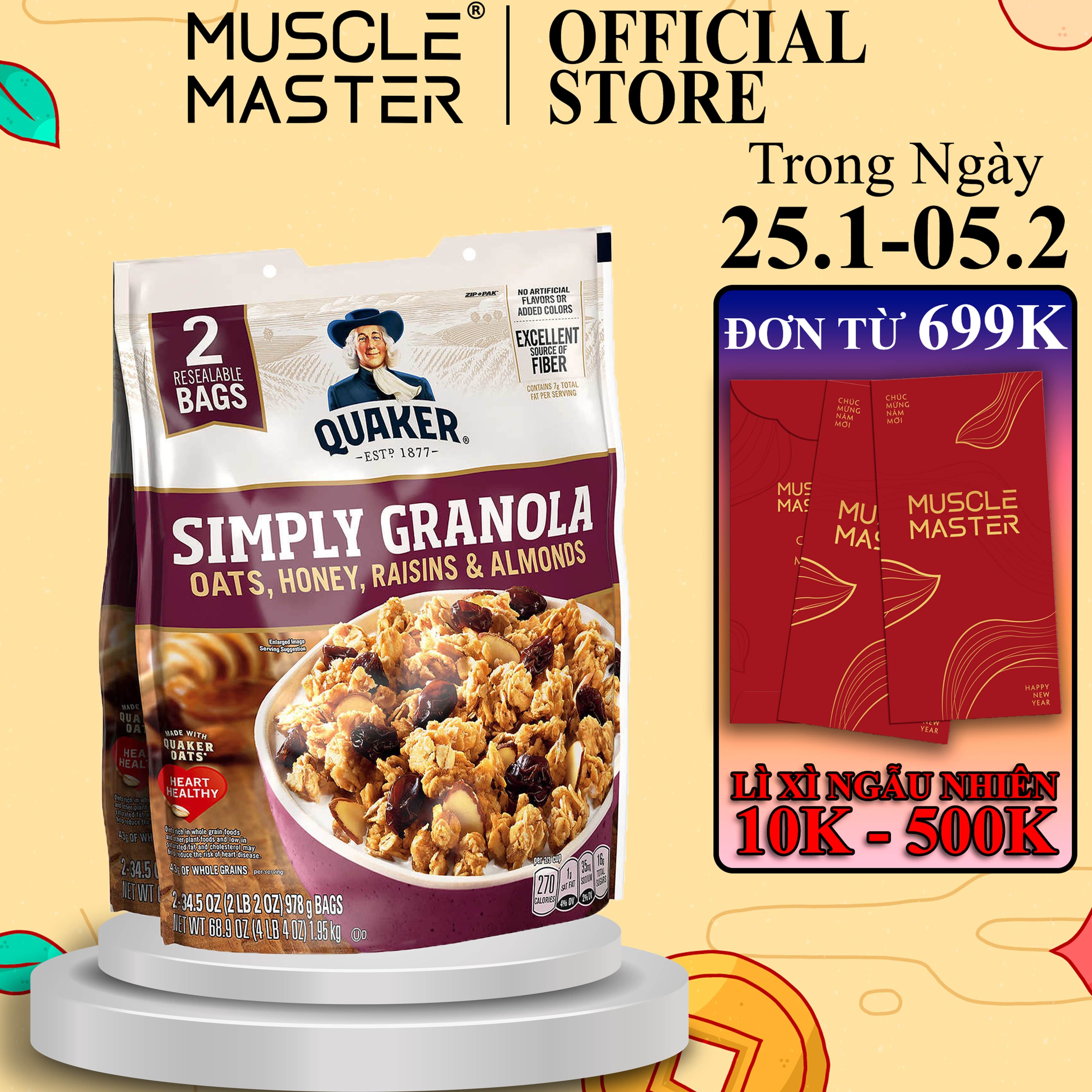 (Date Luôn Mới) Yến Mạch Ăn Liền Innovation Granola 1kg