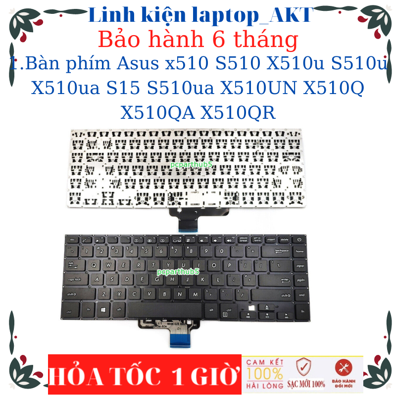 Bàn phím laptop asus x510 s510 x510u s510u x510ua s15 s510ua x510un x510q x510qa x510qr