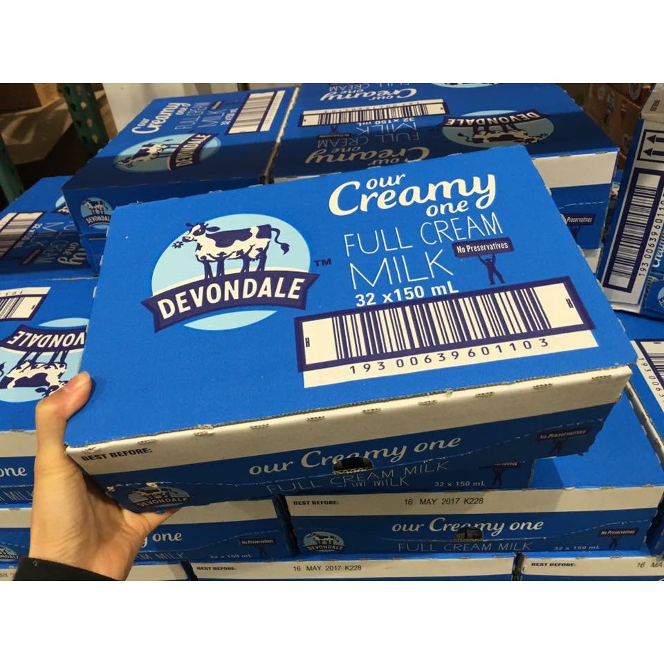 SỮA TƯƠI DEVONDALE NGUYÊN KEM  200ML.HÀNG ÚC NK