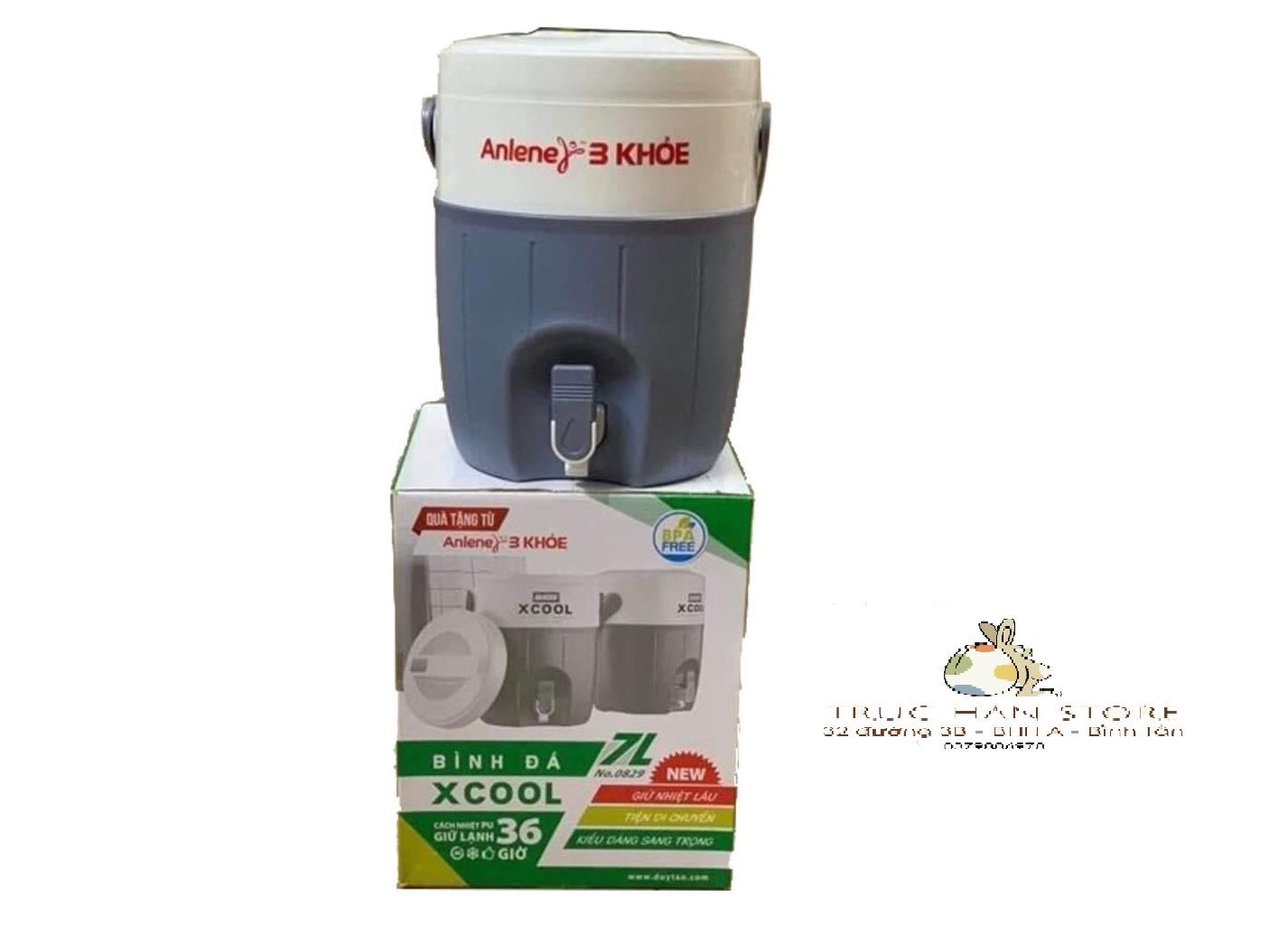 [HCM]Bình đá giữ nhiệt cao cấp 7L- Quà tặng từ Anlene