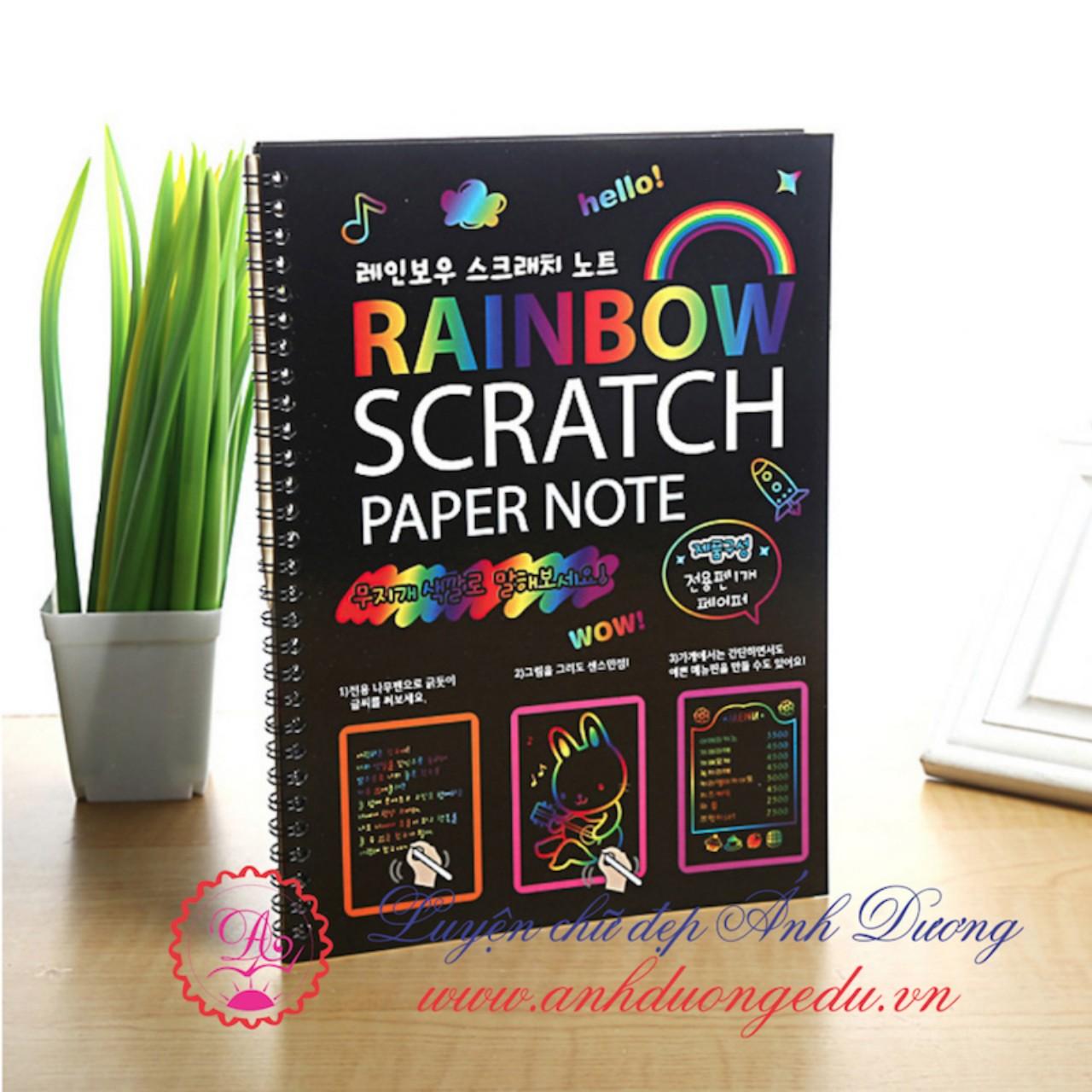 [HCM]SỔ MA THUẬT SCRATCH NOTE 10x14cm