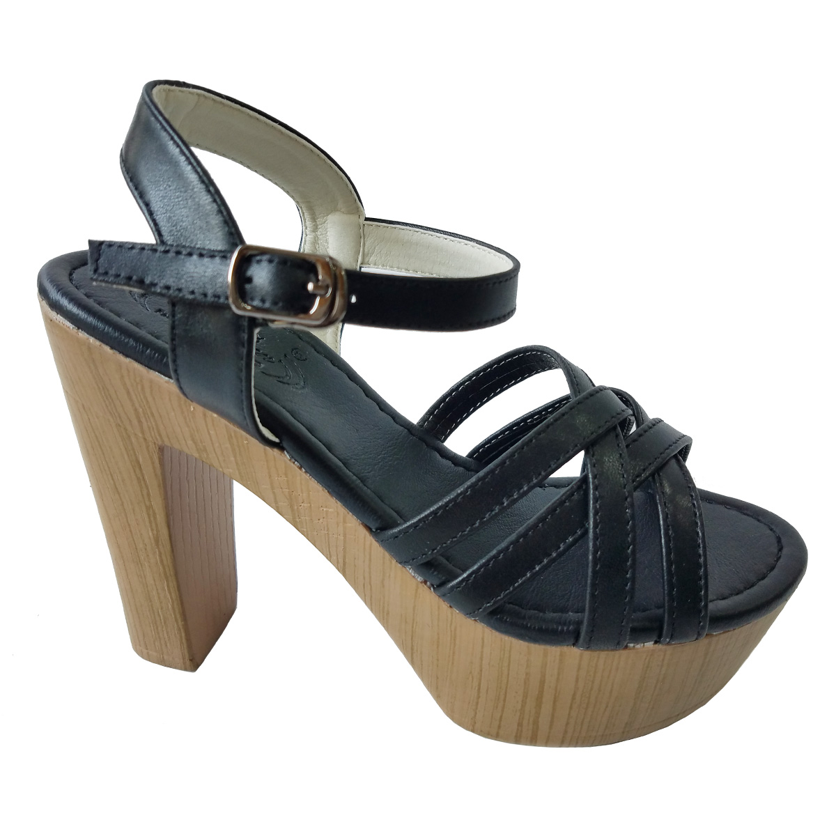 Giày sandal cao gót biggben da bò thật cao 12cm gcgb101