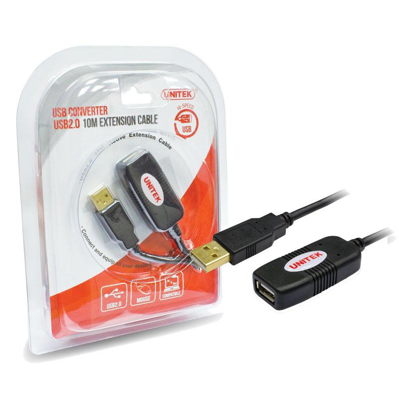 Unitek Y-262 USB Extension Cable with Chip 20m (Black)