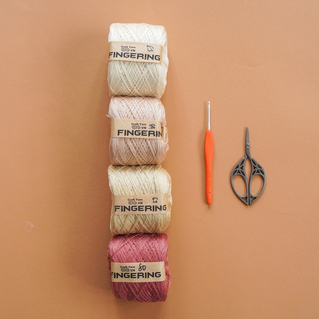 Fingering Cotton Yarn 100Gr (Code 55 to 95)
