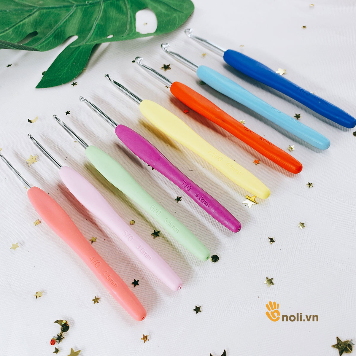 Bộ kim móc cán dẻo 8 cây