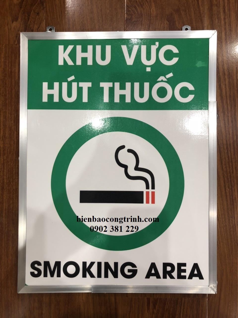 Bảng treo khu vực được phép Smoking, No Smoking kích thước 30 x 40cm