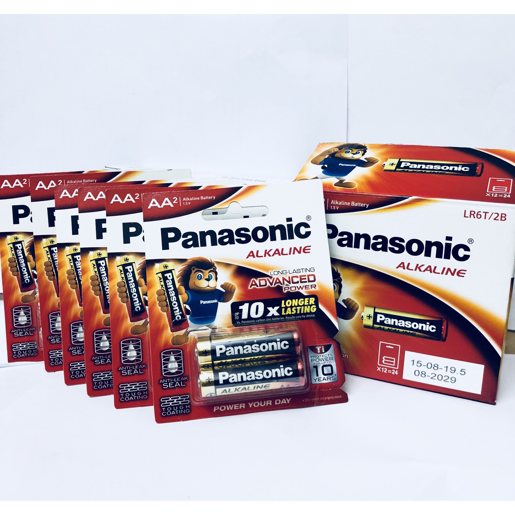 Combo 5 vỉ pin AA Panasonic Alkaline (1 vỉ 2 viên) chính hãng