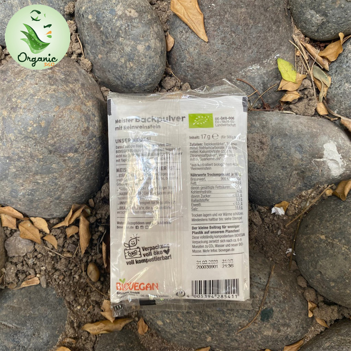 Bột nở hữu cơ Meister Backpulver Biovegan (17g)