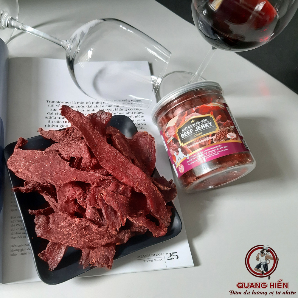 Beef Jerky khô bò vị Tây Bắc 100g