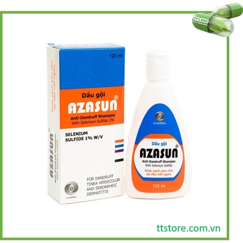 [HCM]Dầu gội trị gàu AZASUN (Chai 120ml) [Asasun asazun selsun]