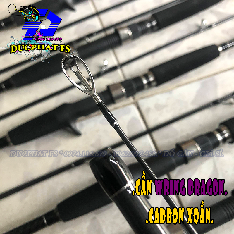 Cần Câu Wring Dragon ( LOẠI 1 PHÔI DẦY 2m1- 3m). - Carbon cao cấp - Siêu Bạo Lực.!!!