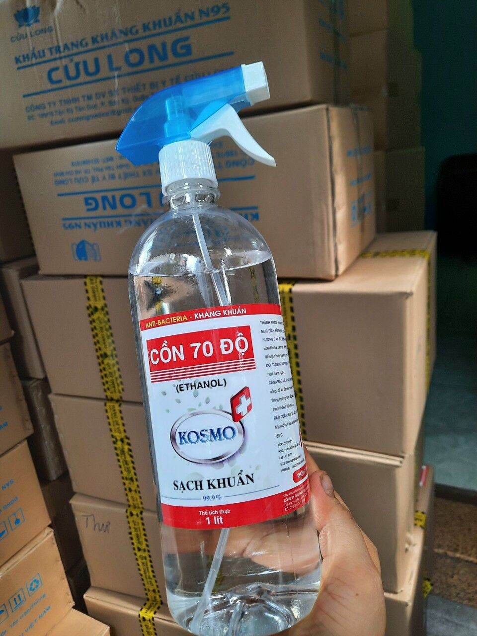 Dung Dịch Sát Khuẩn 70° Xịt Sát Khuẩn An Toàn 1 lít.