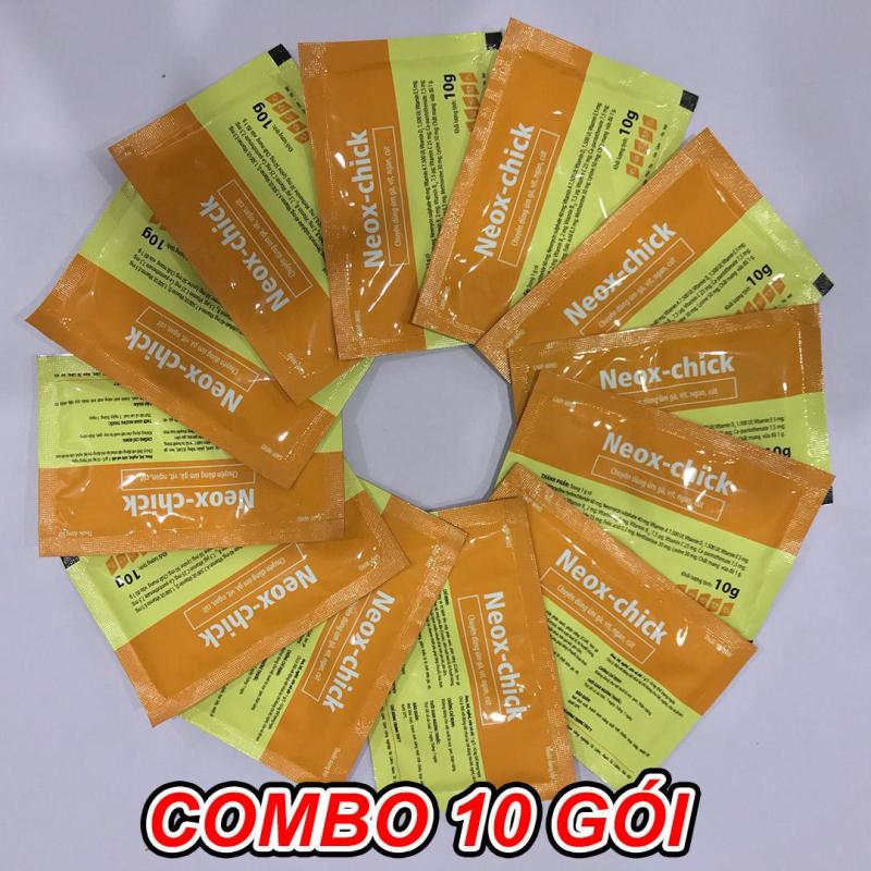 Combo 20 Gói Úm Gà Con Vitamin Neox-Chick (Sản phẩm của GREENVET), dùng để úm gà, vịt, ngan, chim bồ câu, dê, lợn