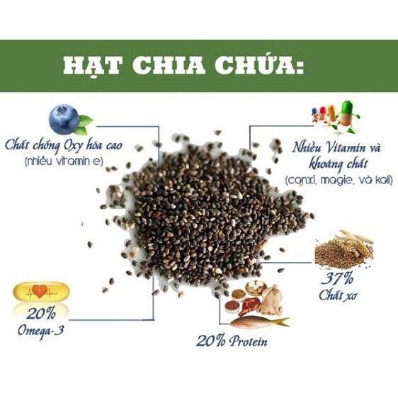 500gr chia black bag úc