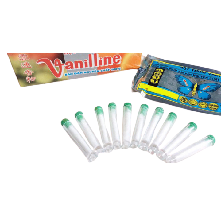 2 GÓI BỘT THƠM VANI HIỆU CON BƯỚM (10 ống/gói)