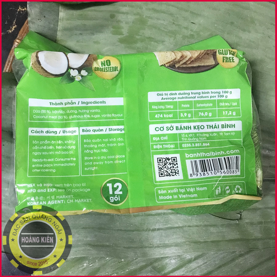 [HCM]Bánh Dừa Nướng Thái Bình - Quảng Nam