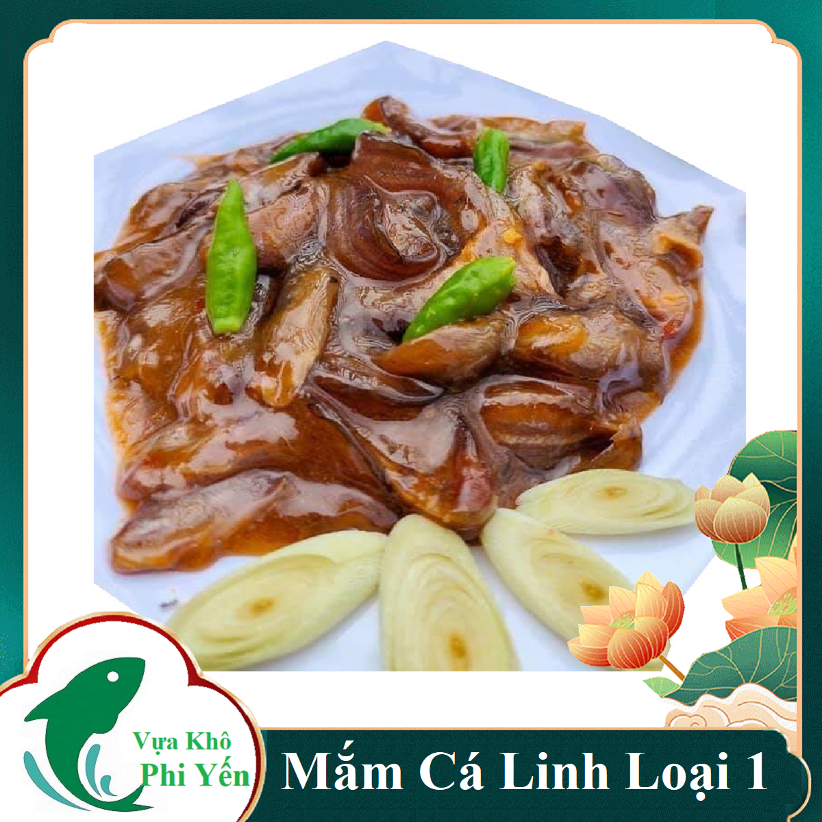 Mắm cá linh siêu thơm ngon 1kg và 500gr