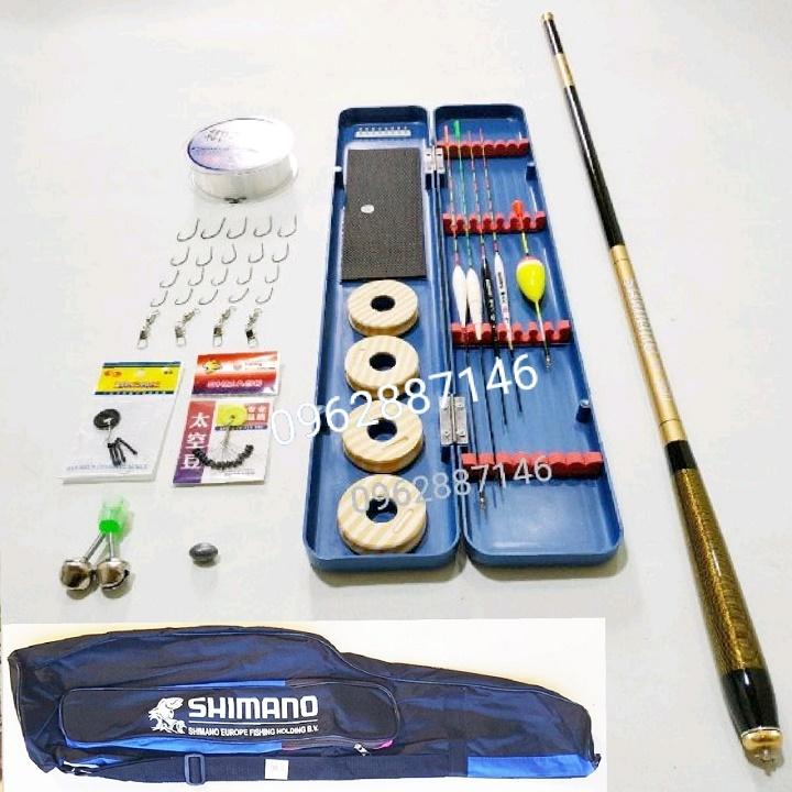 Bộ hộp đựng phao câu cá kèm cần tay tặng balo