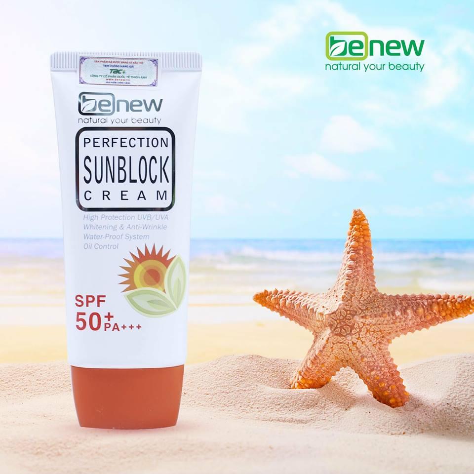 HCMKem chống nắng dưỡng da Benew Perfection Sunblock Cream 50ml