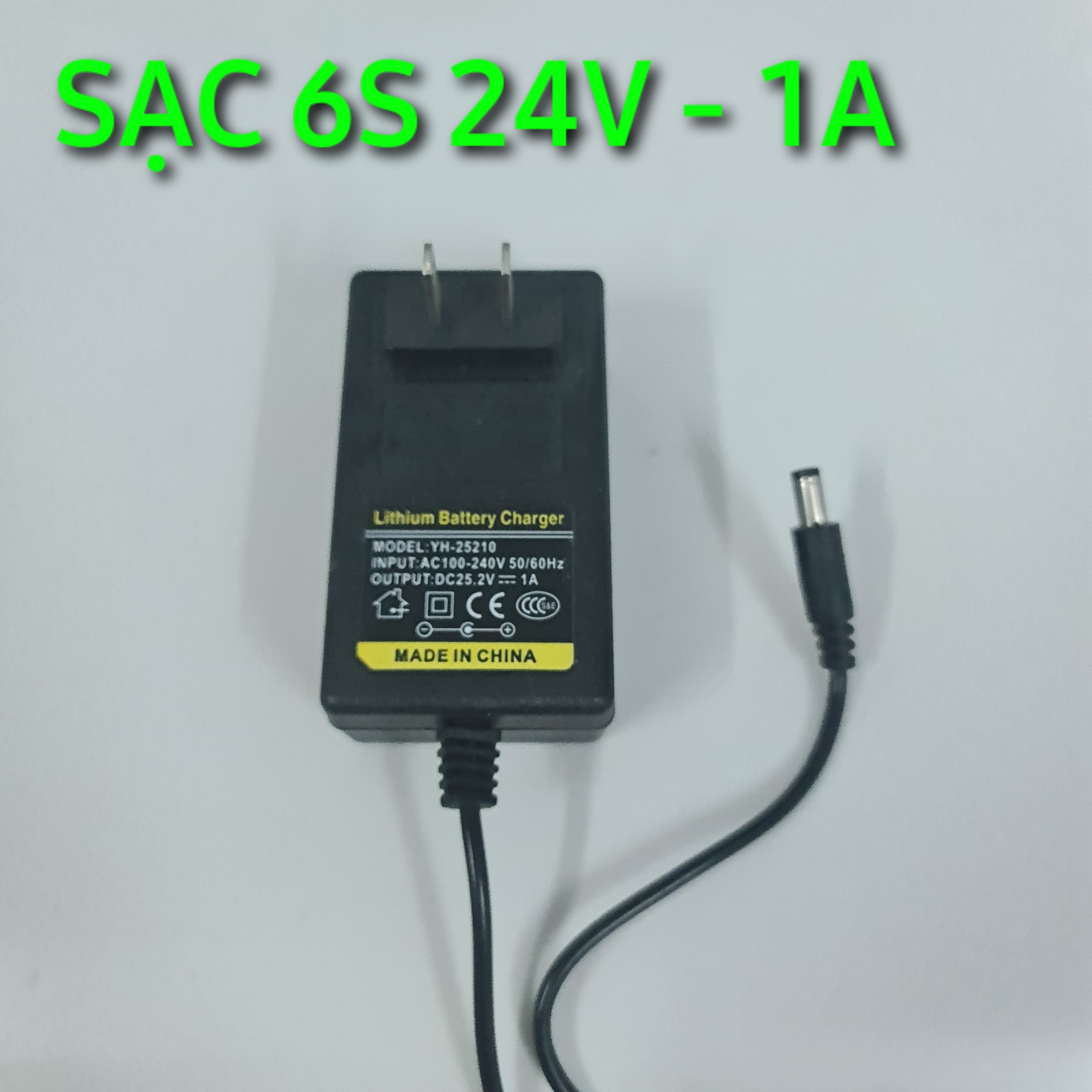 Sạc pin 6s 24V 1A. Sạc pin Lithium, pin sắt 18650 24V. Chuyên sạc pin máy khoan, máy mài và các khối pin nối theo mạch 6S - LIMO