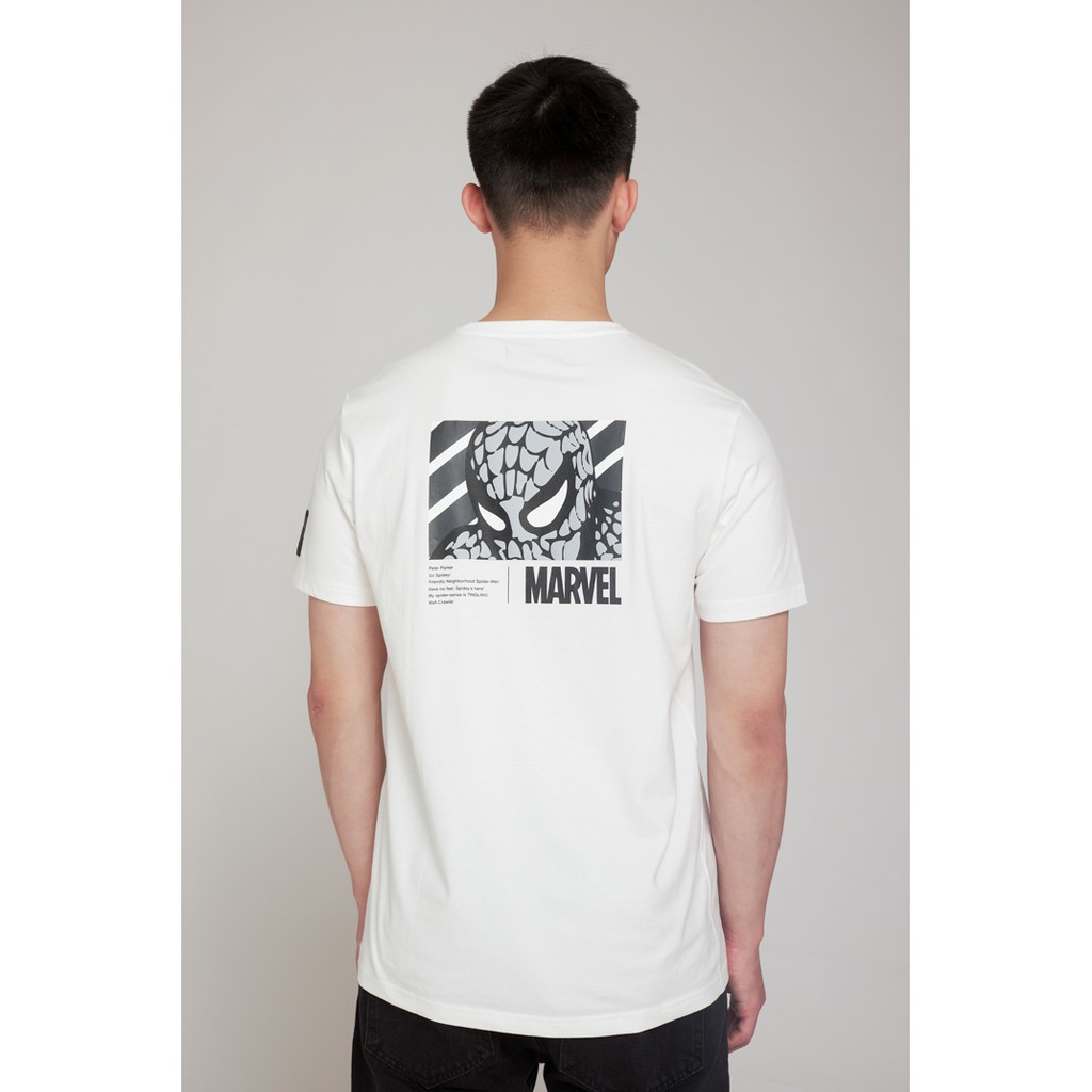Áo Thun Nam BOO Dáng Basic 100%Cotton In Hình Spider Man