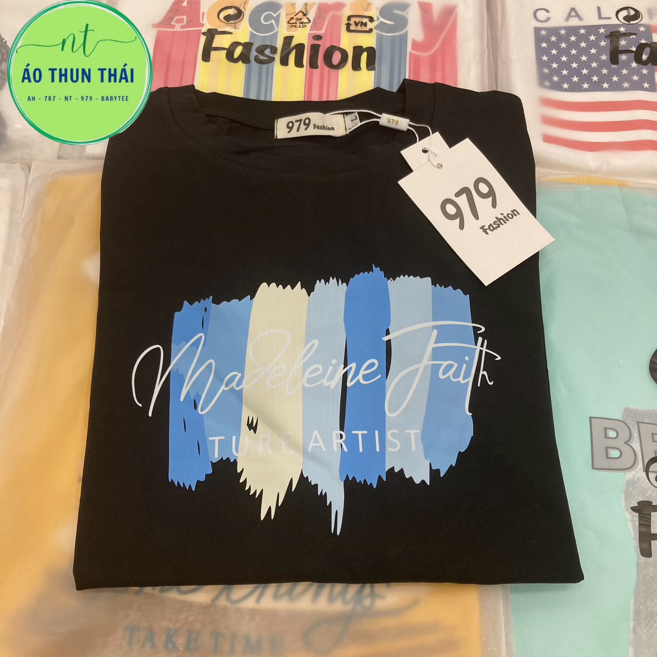 (35-70kg) Áo thun thái nam nữ, áo bé trai bé gái, áo cặp, áo hội nhóm vải thun thái form vừa và rộng thun thái ah 787 979