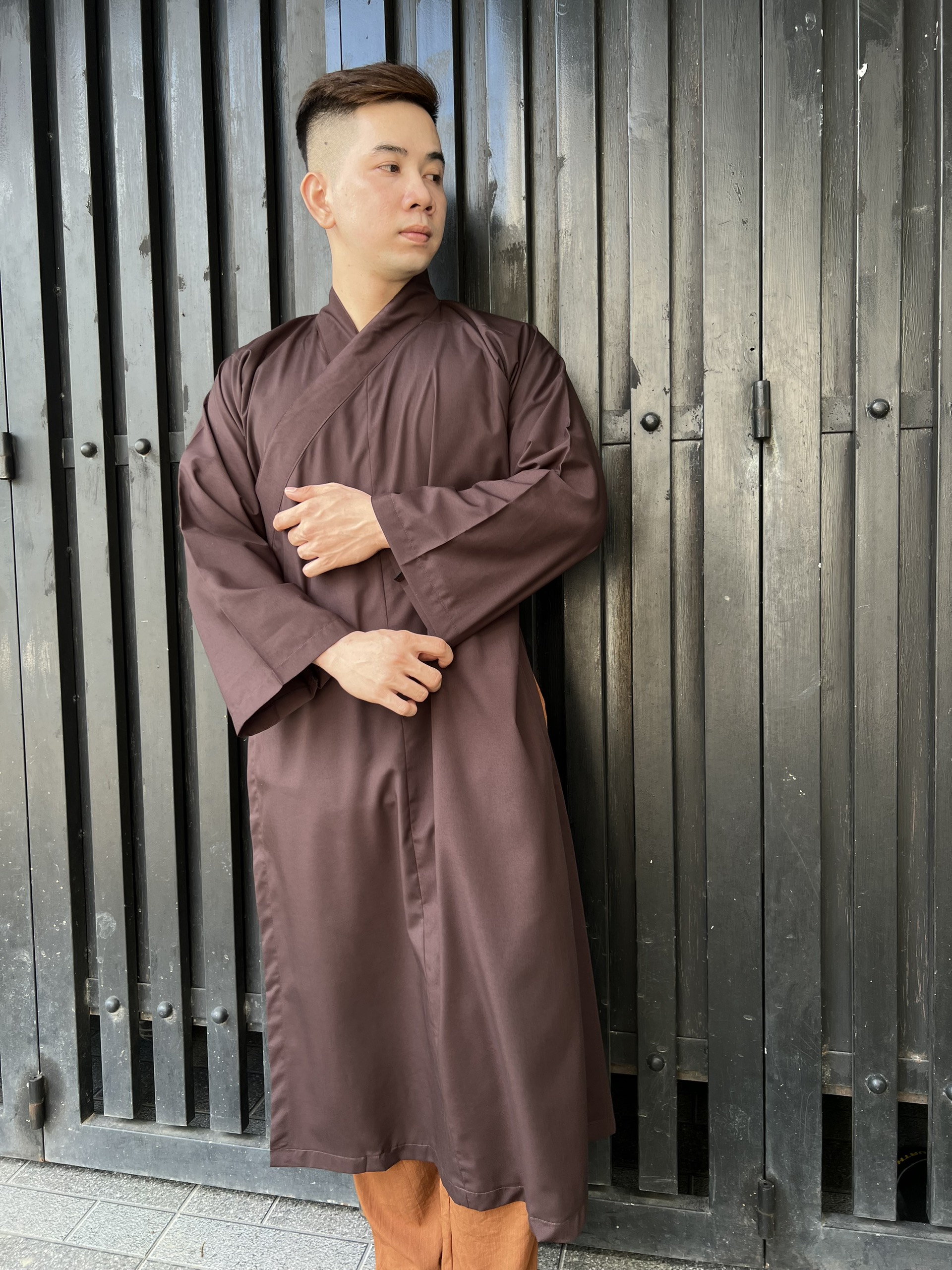 áo tràng vải silk - dành cho phật tử