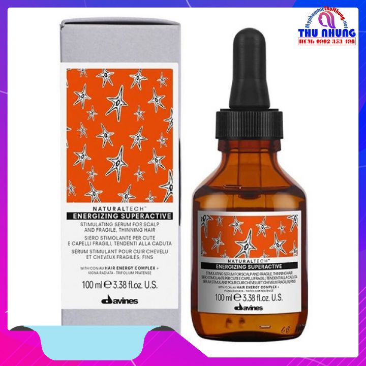 [HCM]Tinh chất siêu hoạt động ngăn ngừa rụng kích thích mọc tóc Davines Naturaltech Energizing Superactive 100ml
