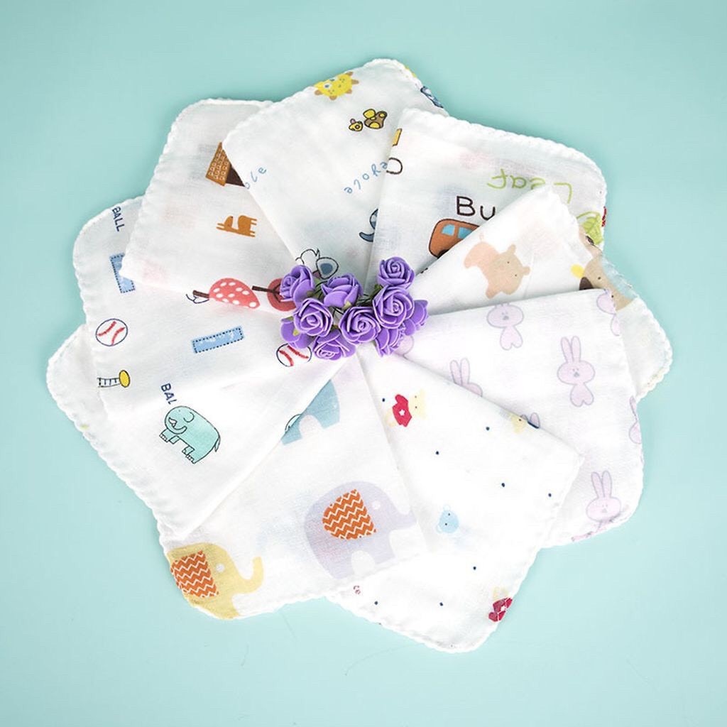 Set 10 Khăn xôsữa xuất nhật nhiều hình