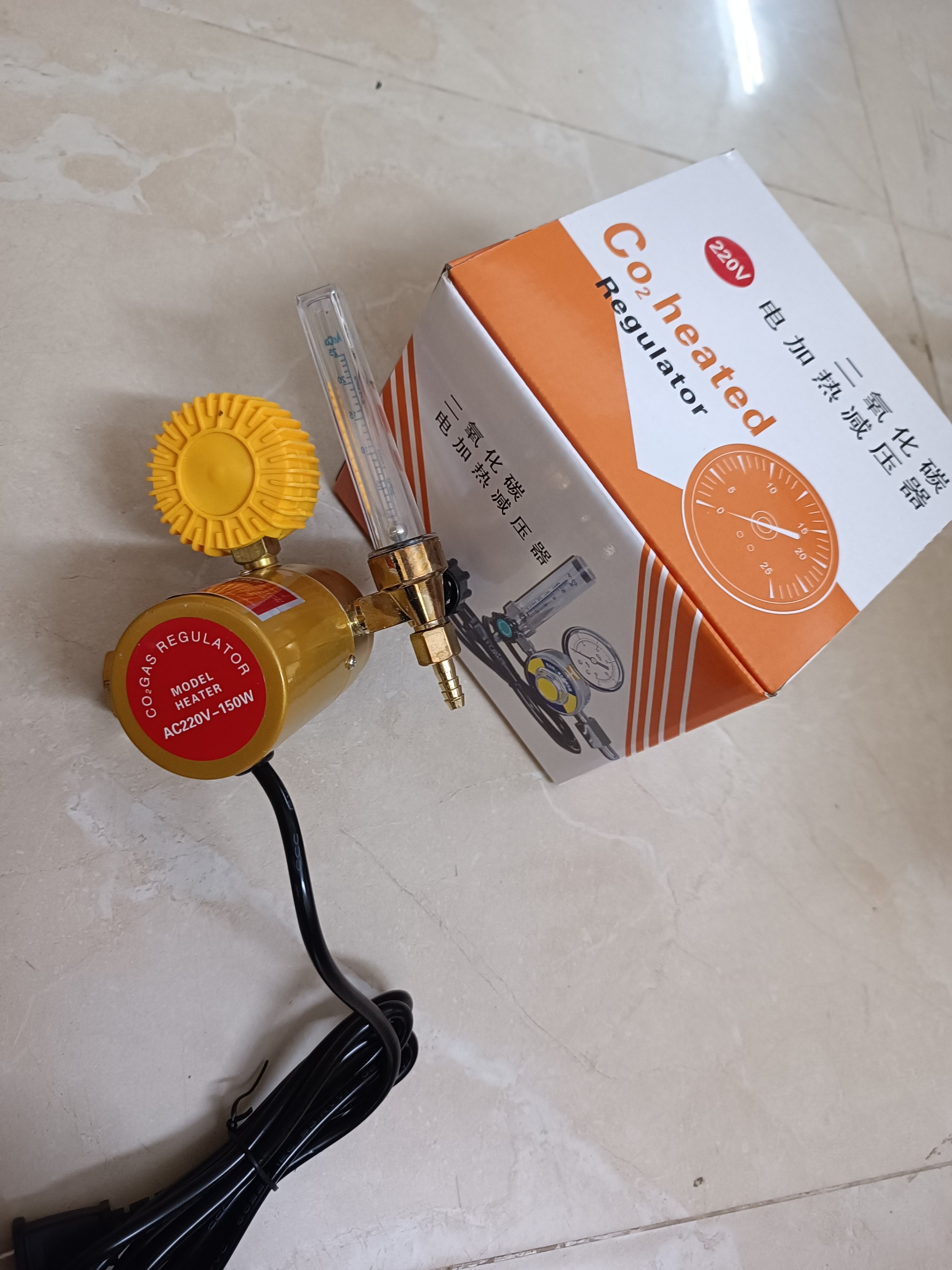 Đồng hồ khí CO2 36V - 220V dùng cho máy hàn mig