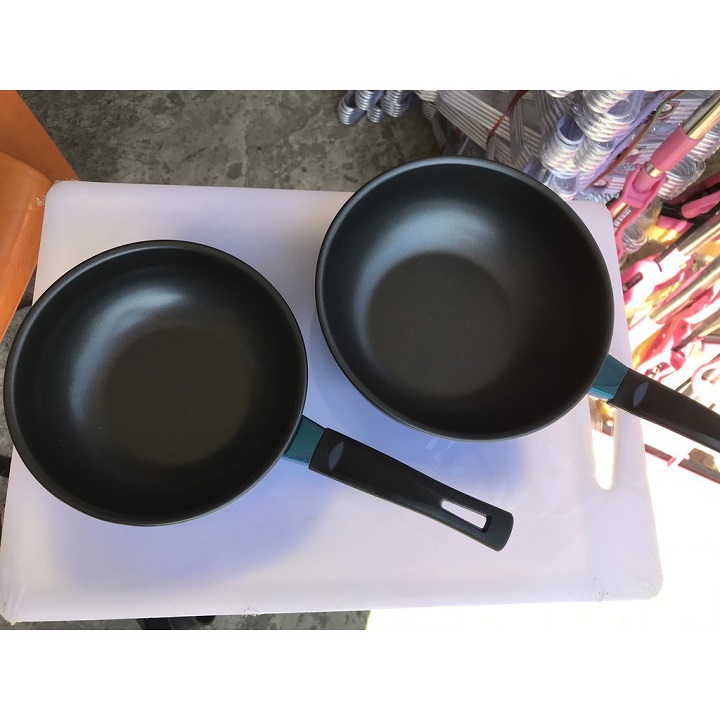 Chảo Chống Dính cao cấp Sâu Lòng Size 18cm-dùng được cho bếp từ-Chảo Gang nhỏ, chào chiên trứng