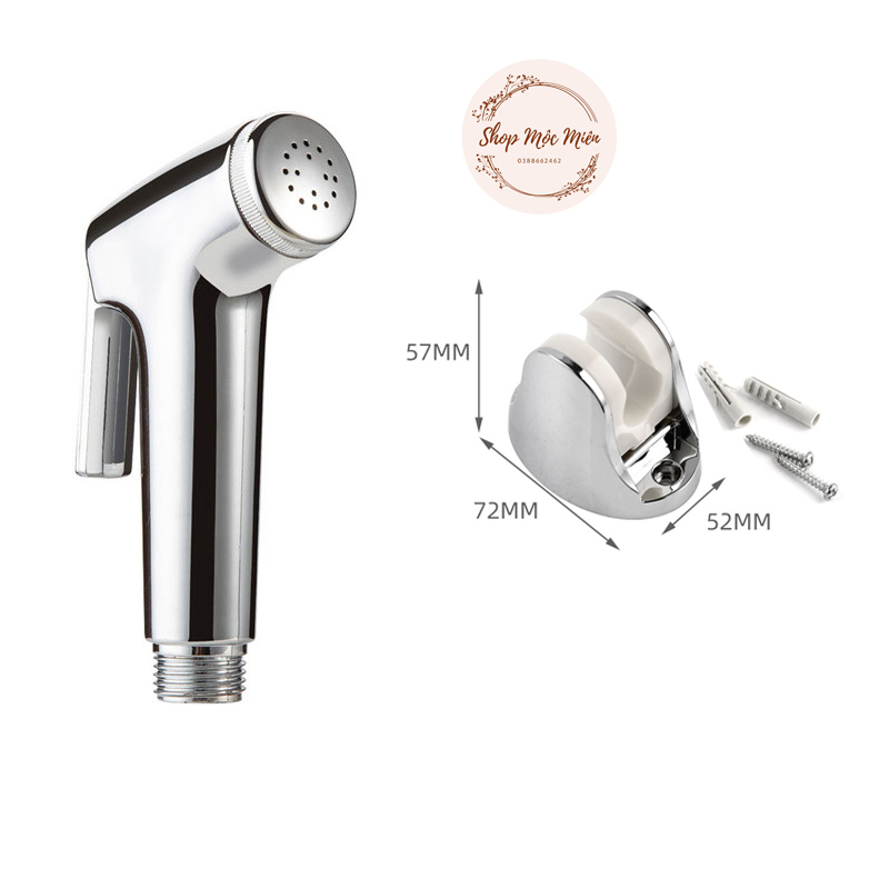Vòi xịt đầu xịt vệ sinh mạ Crome Bóng tăng áp