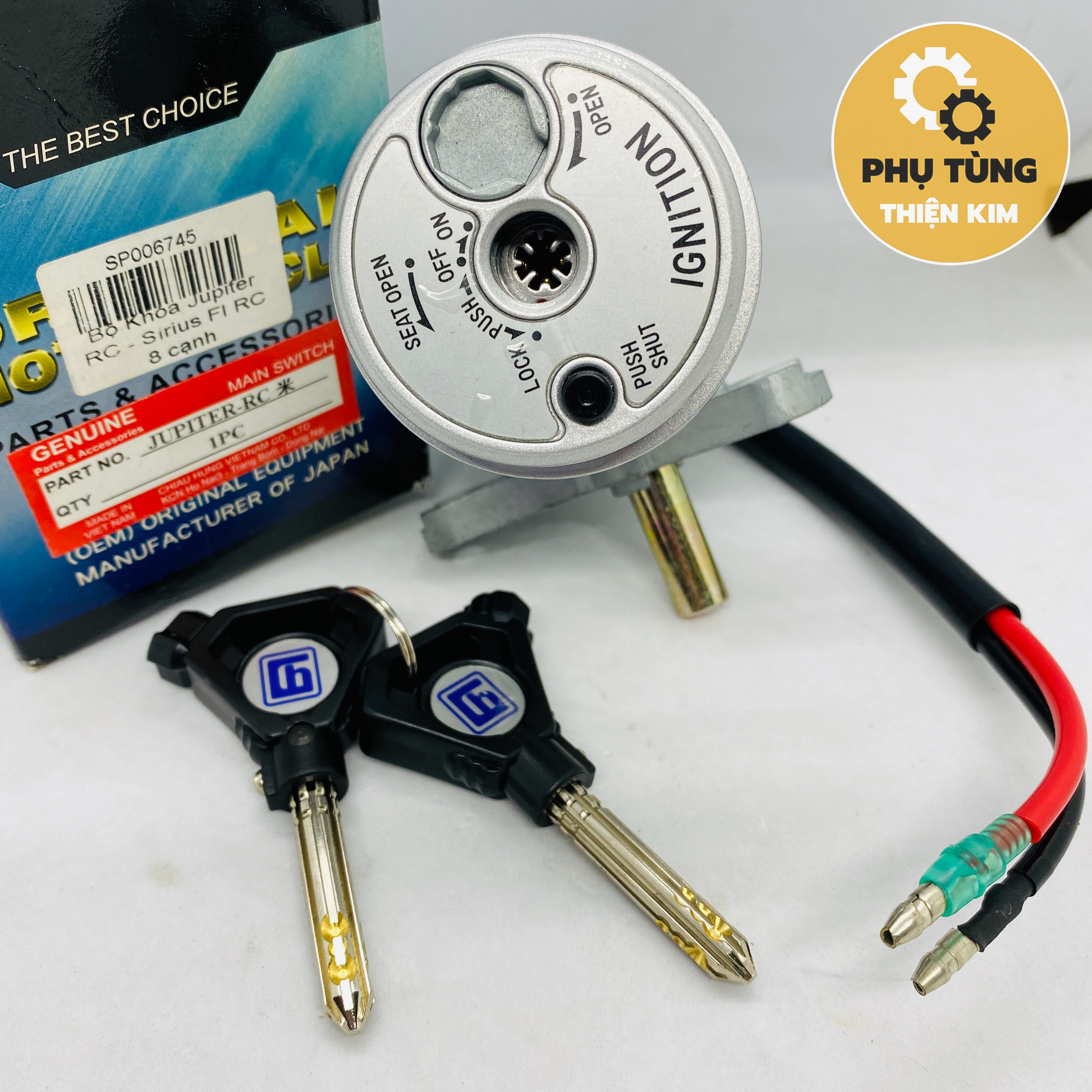 Ổ Khóa Từ 8 cạnh Yamaha Jupiter RC