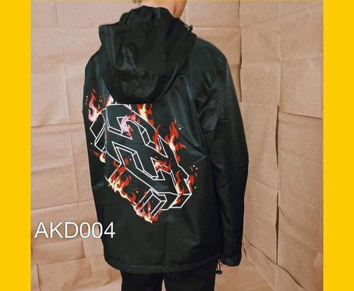 Áo Khoác Dù Nam (Nữ) In Hình Chữ X Lửa đẳng cấp UZU.STORE