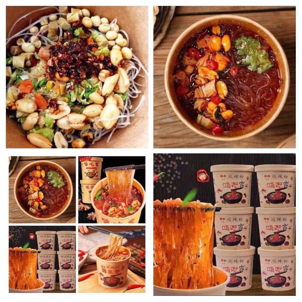 1 thùng 6 hộp miến chua cay trùng khánh